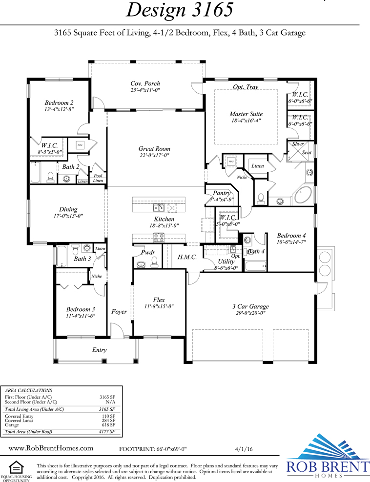 The Bellevue Floor Plan Main